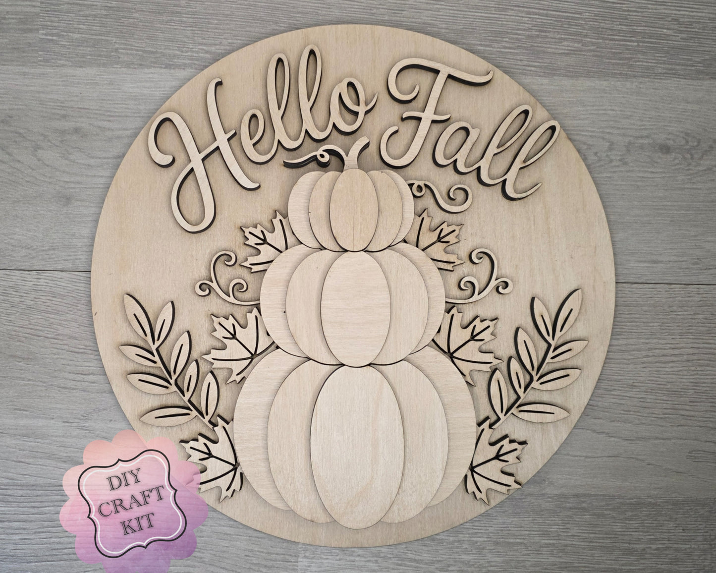 Hello Fall Stacked Pumpkins | #5028