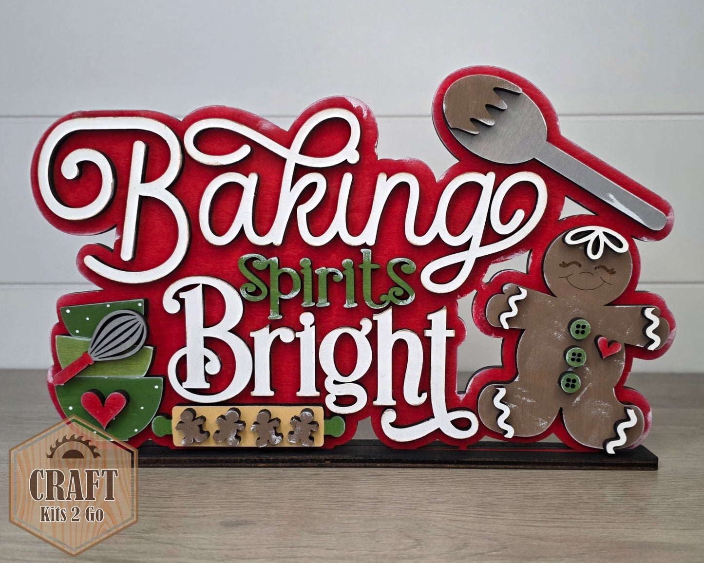 Baking Spirits Bright Christmas Shelf Sitter | #4687
