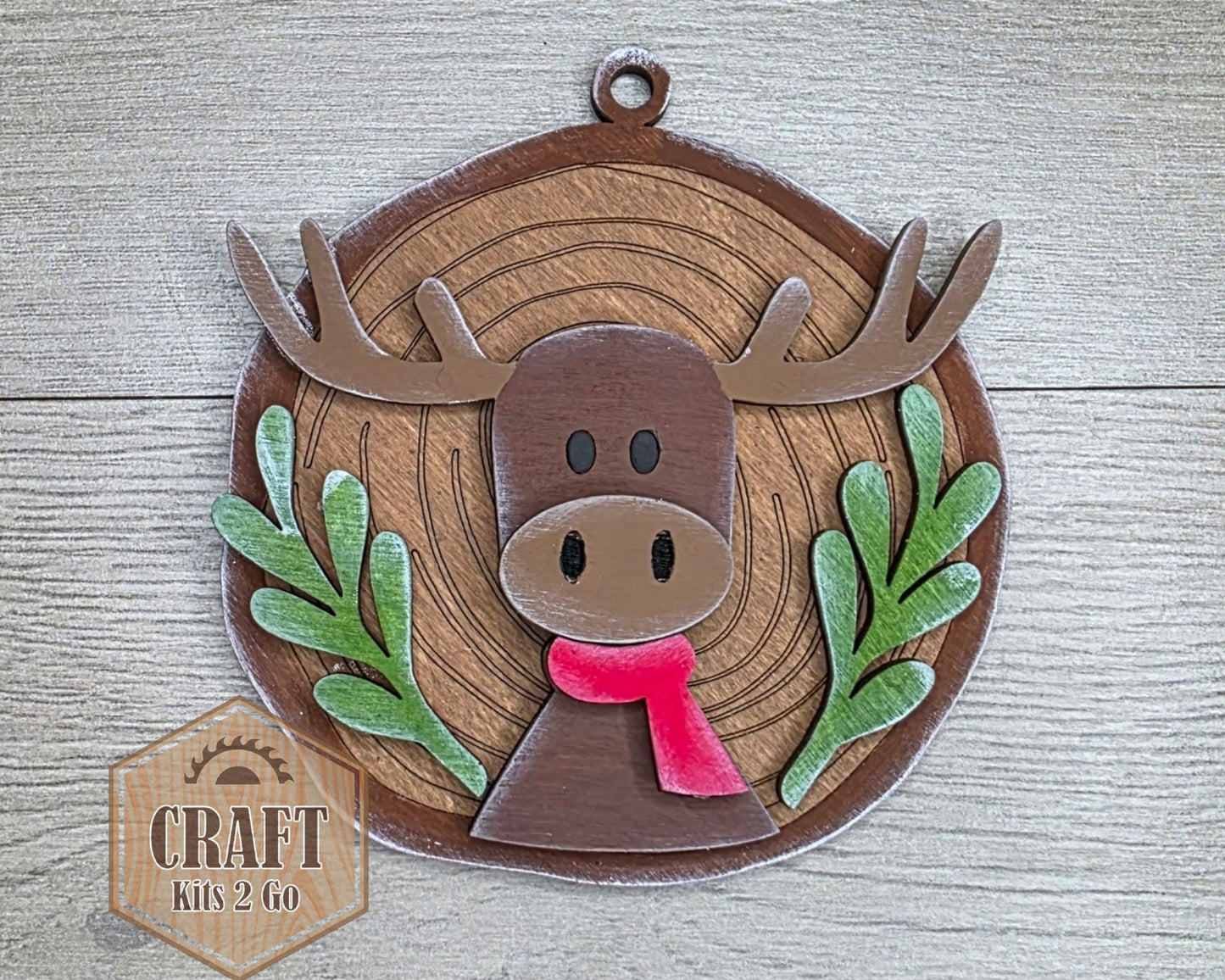 Christmas Moose Ornament | #5019