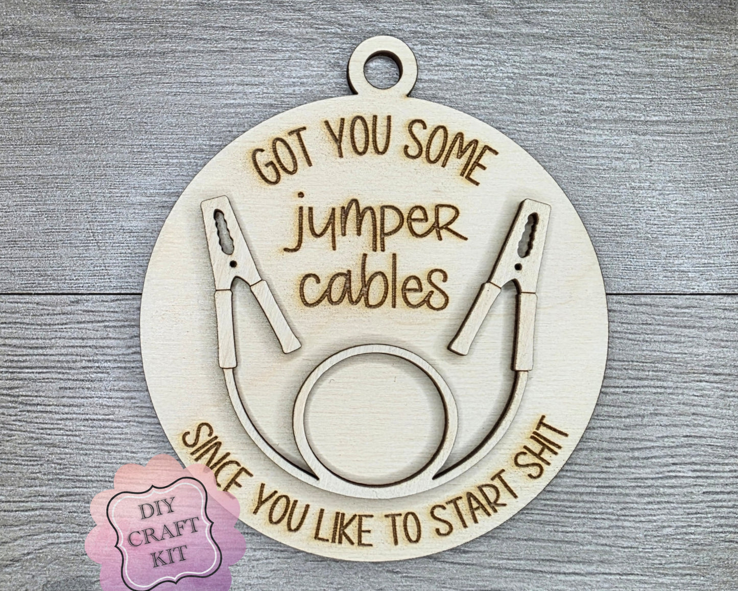 Jumper Cables Christmas Prank Ornament | #4983