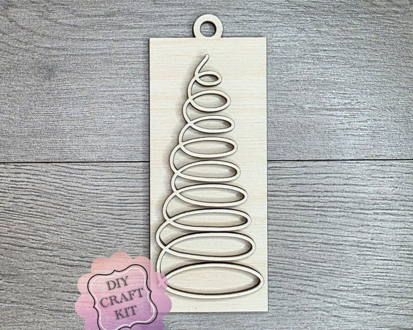 Rustic Christmas Tree Ornament | #2445