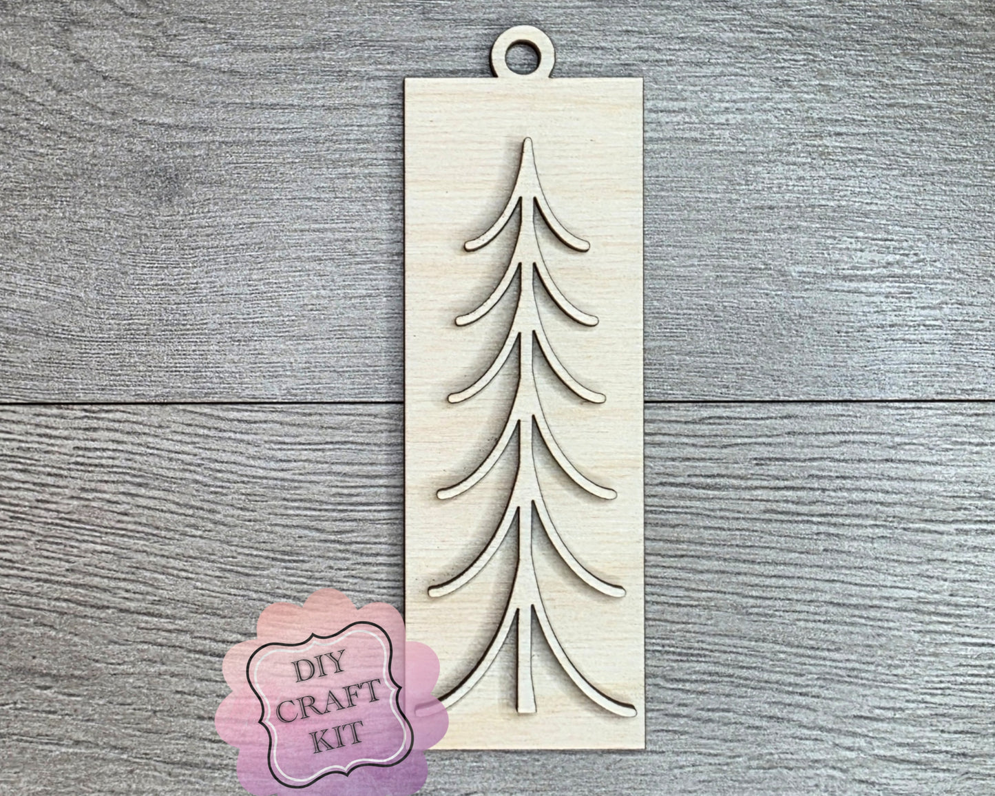 Rustic Christmas Tree Ornament | #2447