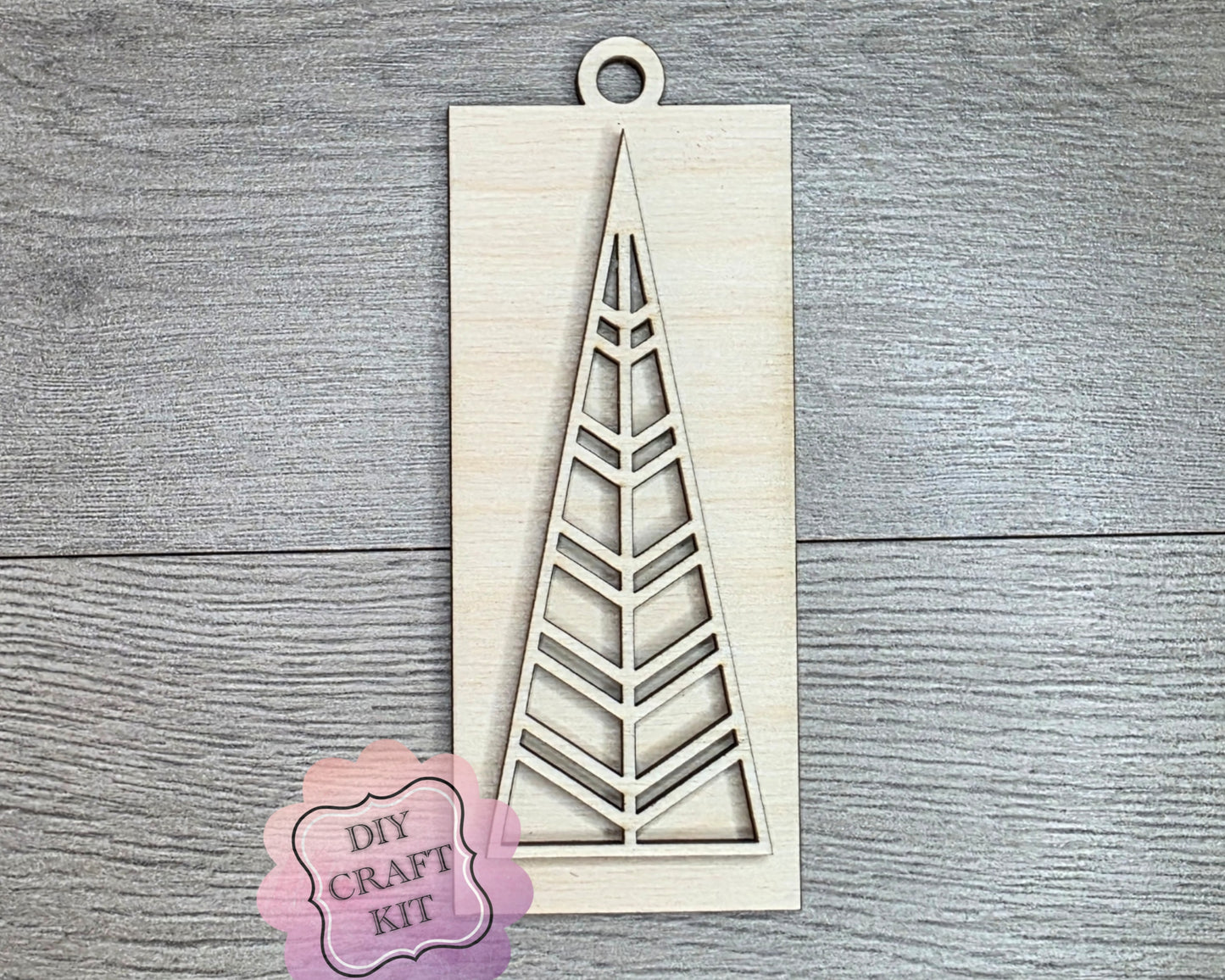Rustic Christmas Tree Ornament | #2433