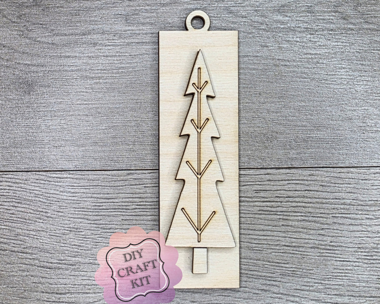 Rustic Christmas Tree Ornament | #2440
