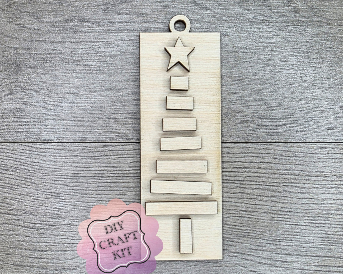 Rustic Christmas Tree Ornament | #2560
