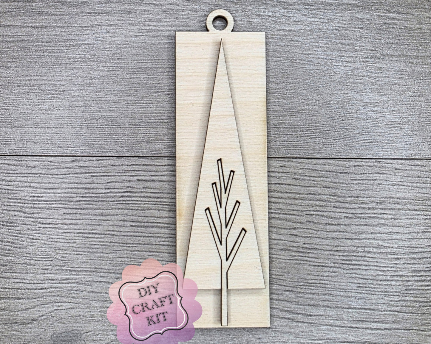 Rustic Christmas Tree Ornament | #2570