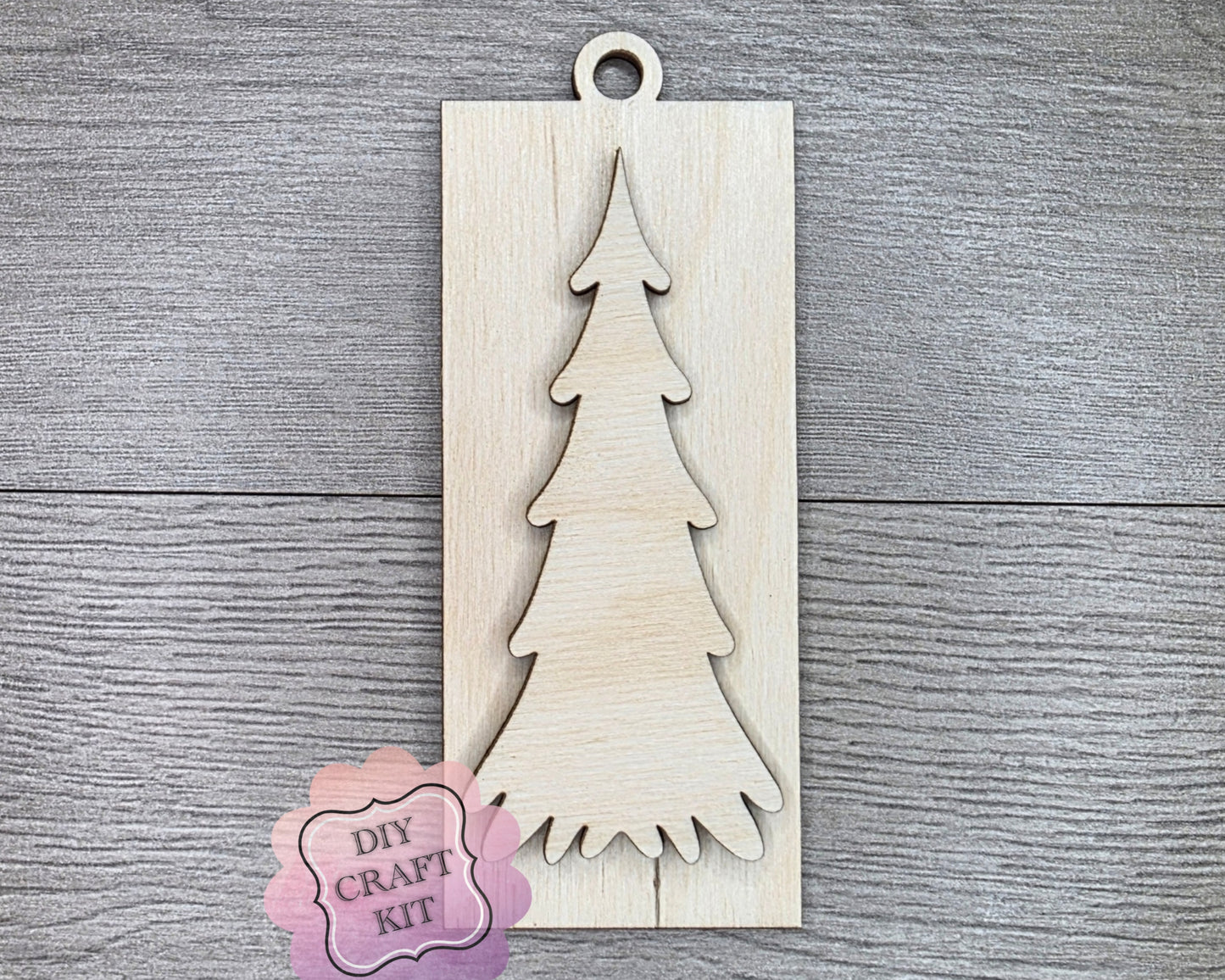 Rustic Christmas Tree Ornament | #2901