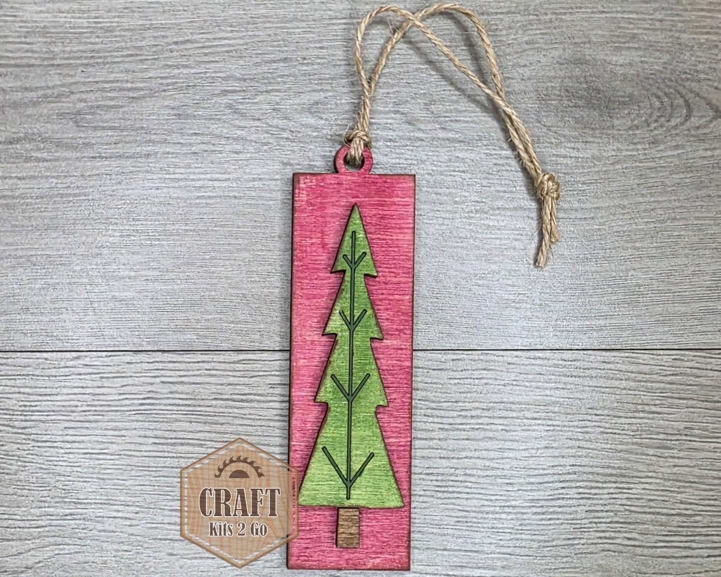 Rustic Christmas Tree Ornament | #2440