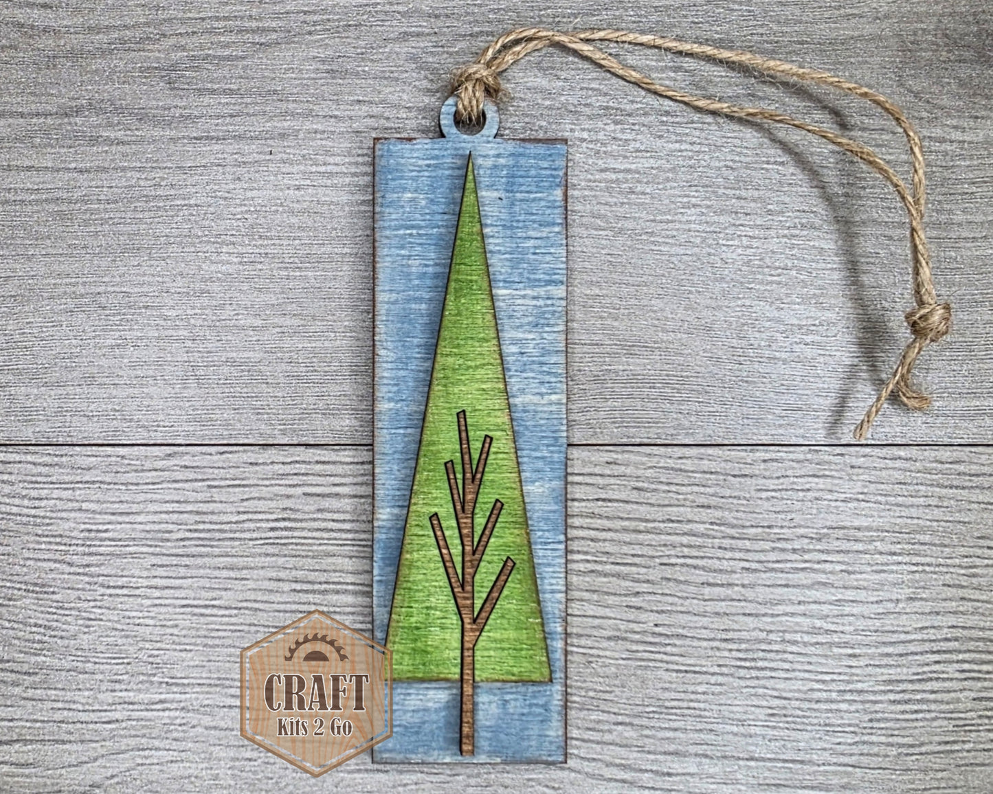 Rustic Christmas Tree Ornament | #2570