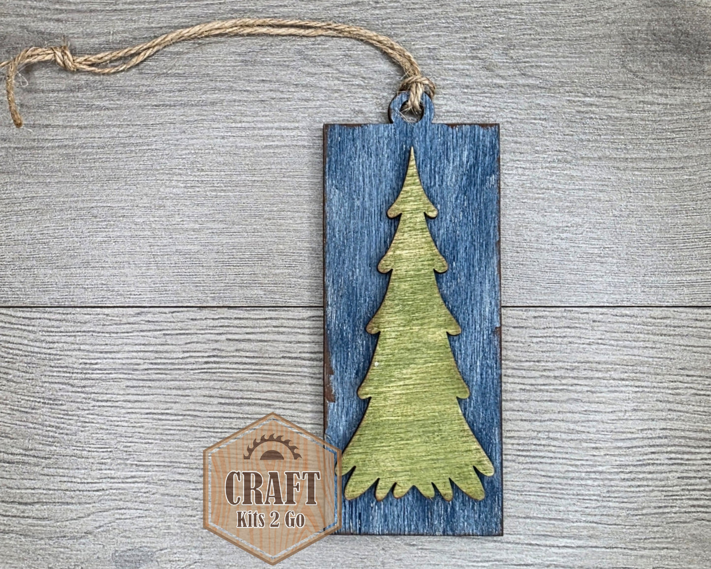 Rustic Christmas Tree Ornament | #2901