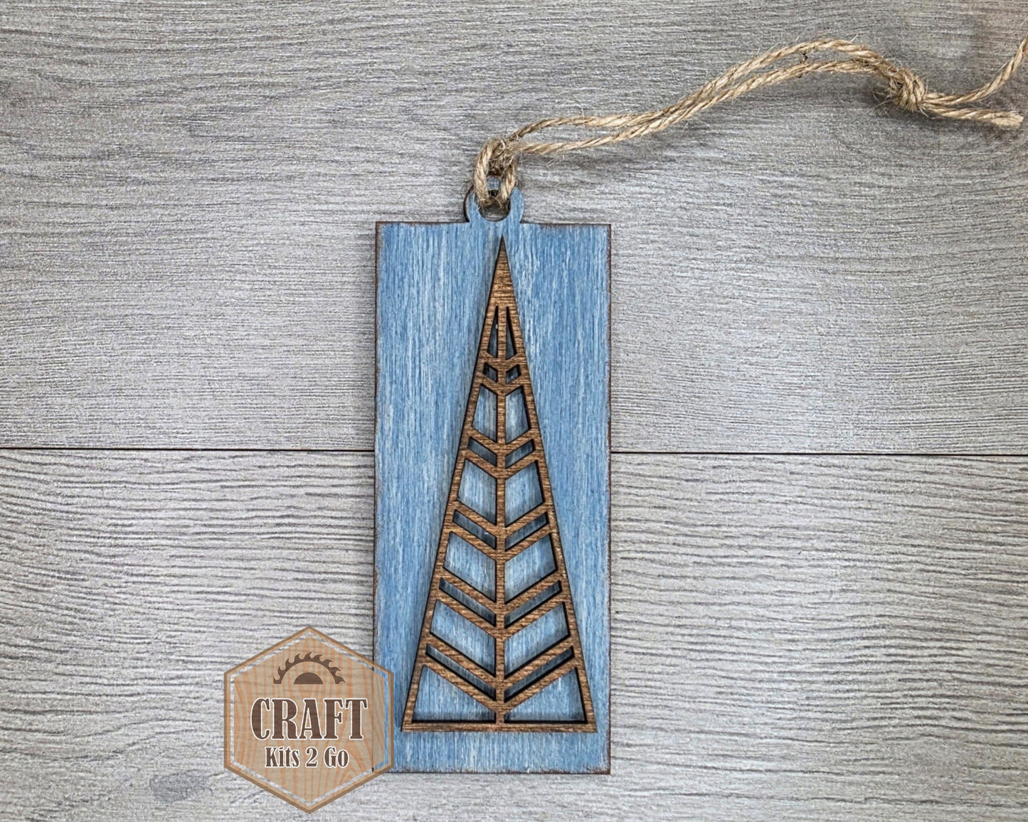 Rustic Christmas Tree Ornament | #2433