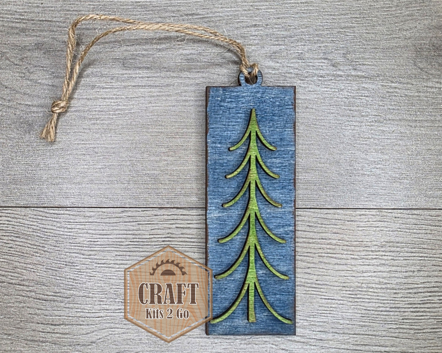 Rustic Christmas Tree Ornament | #2447