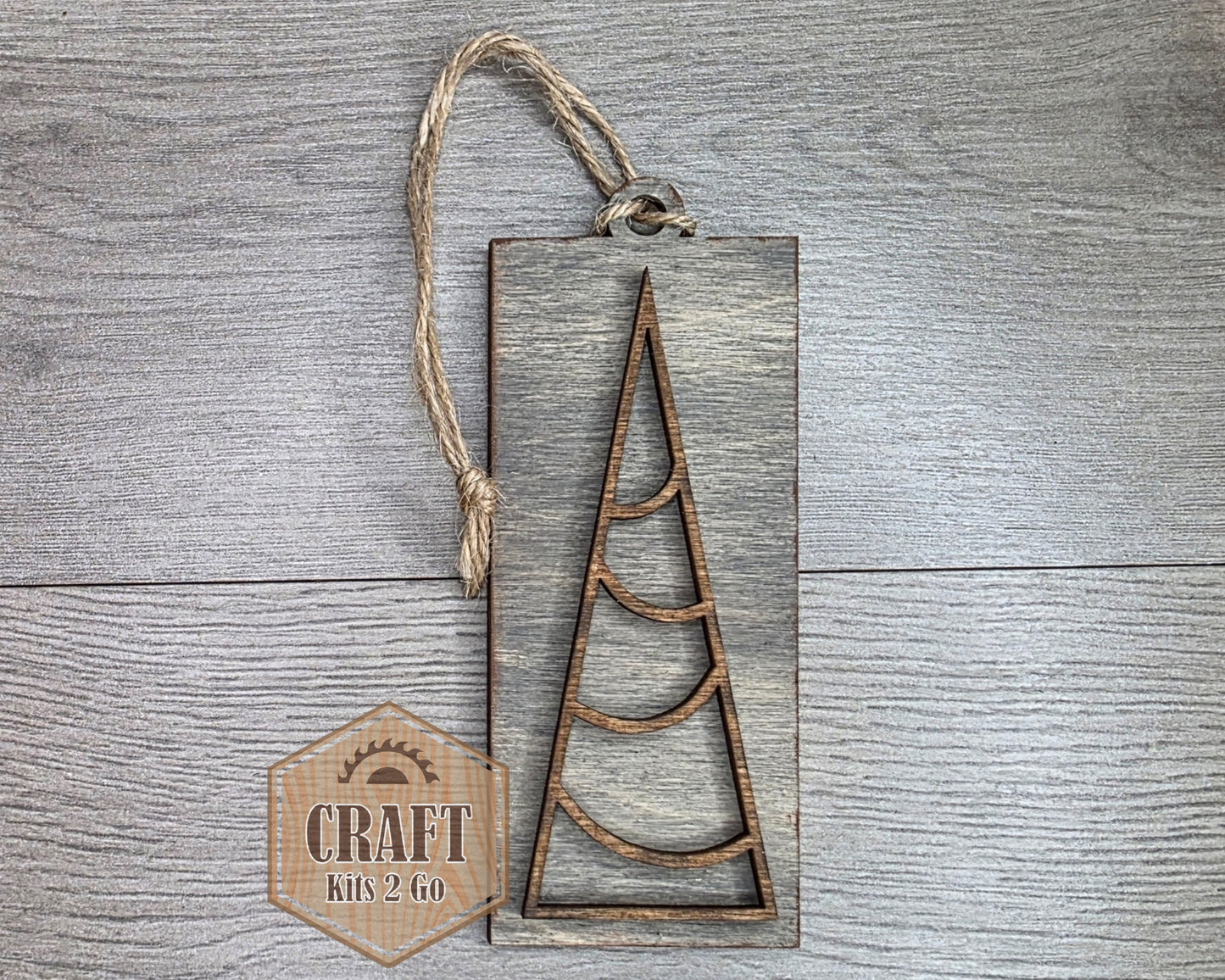 Rustic Christmas Tree Ornament | #5061