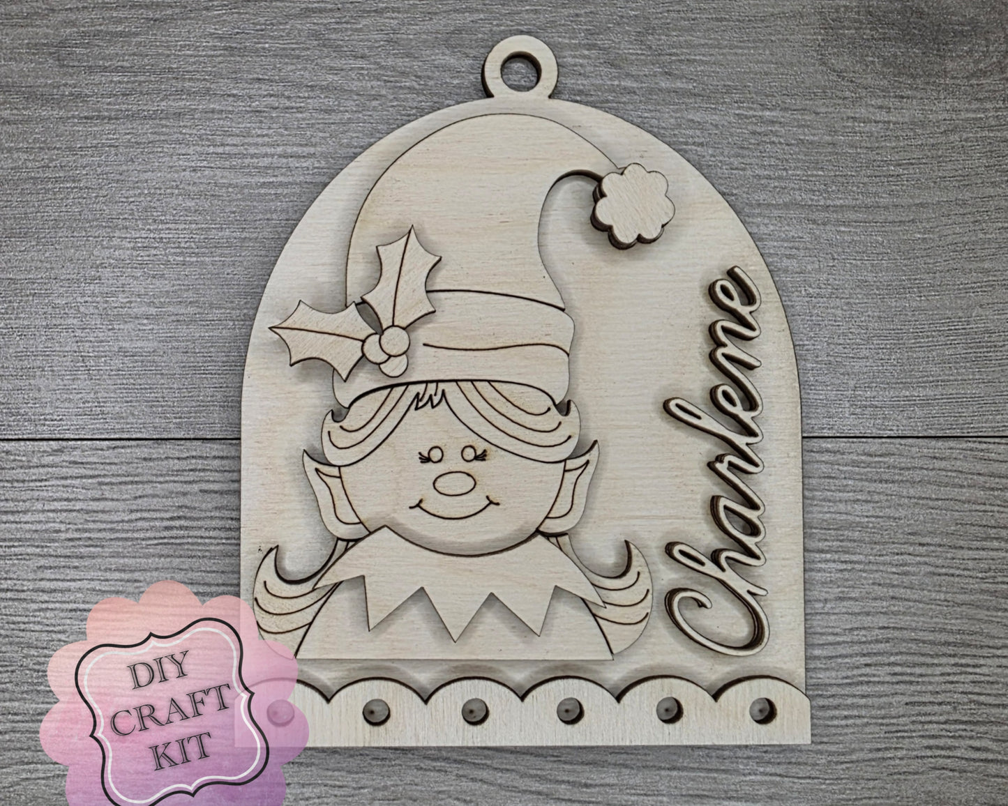 Custom Elf Ornament | #5066