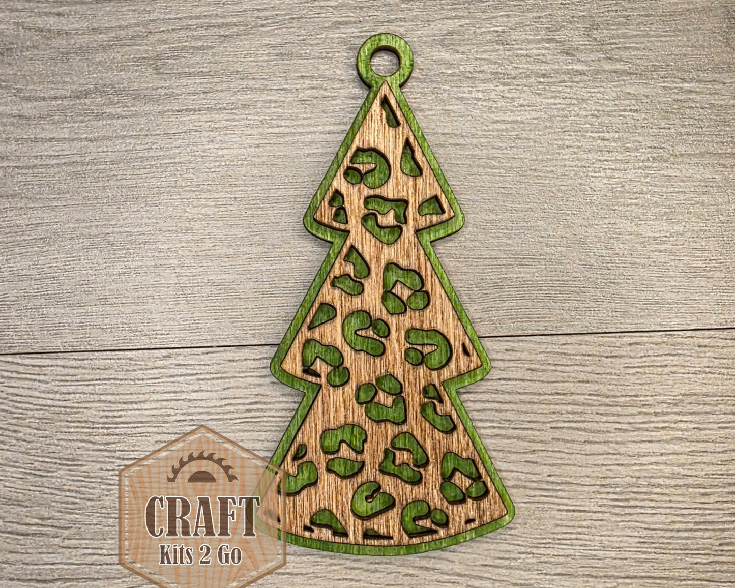 Christmas Tree Cheetah Ornament | #5120