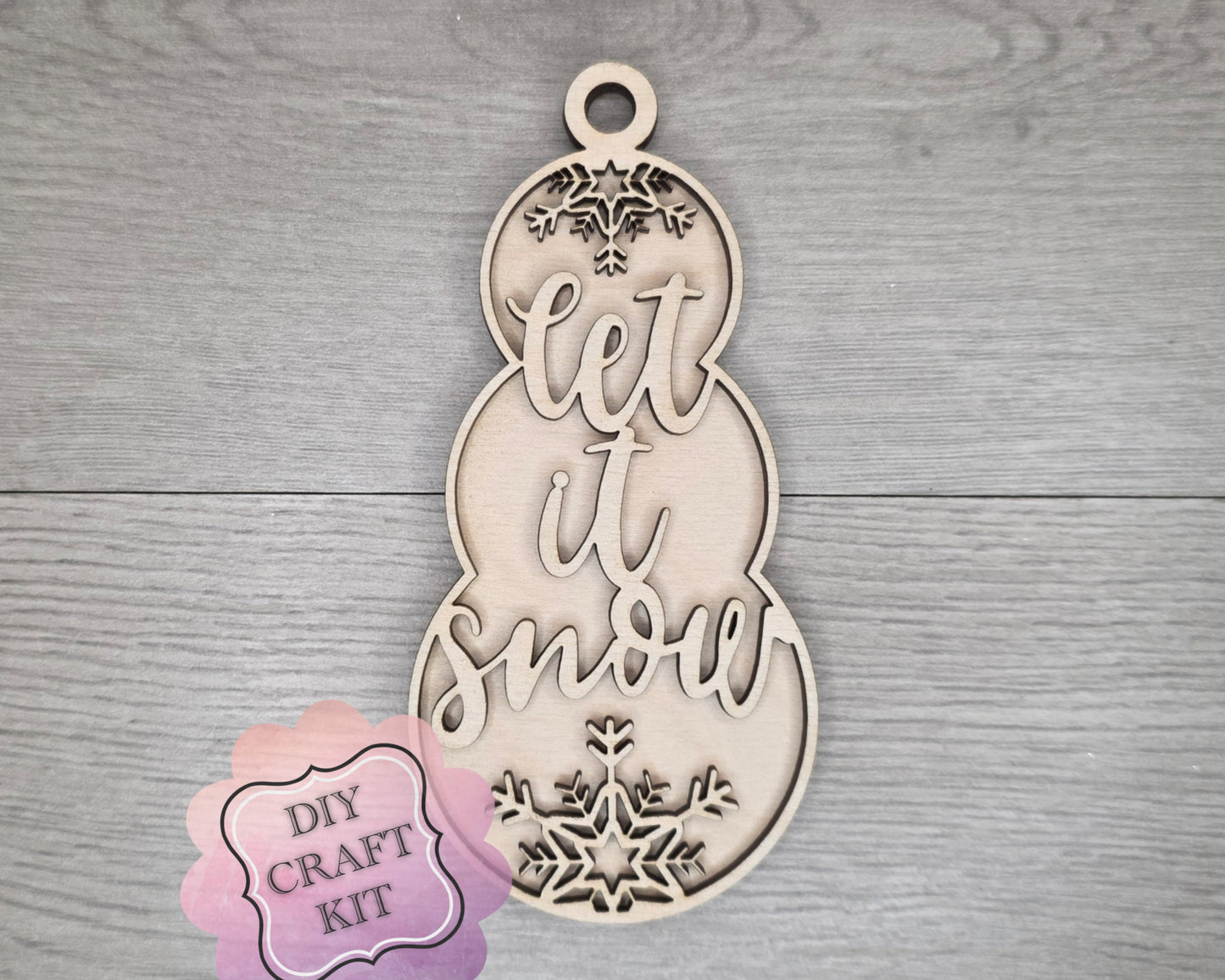 Let it Snow Snowman Ornament | #5219