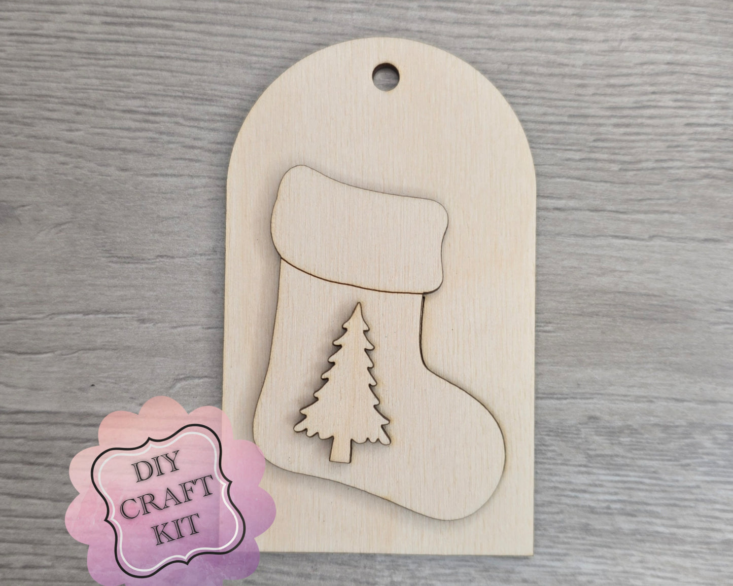 Christmas Stocking Tag Ornament | #5216