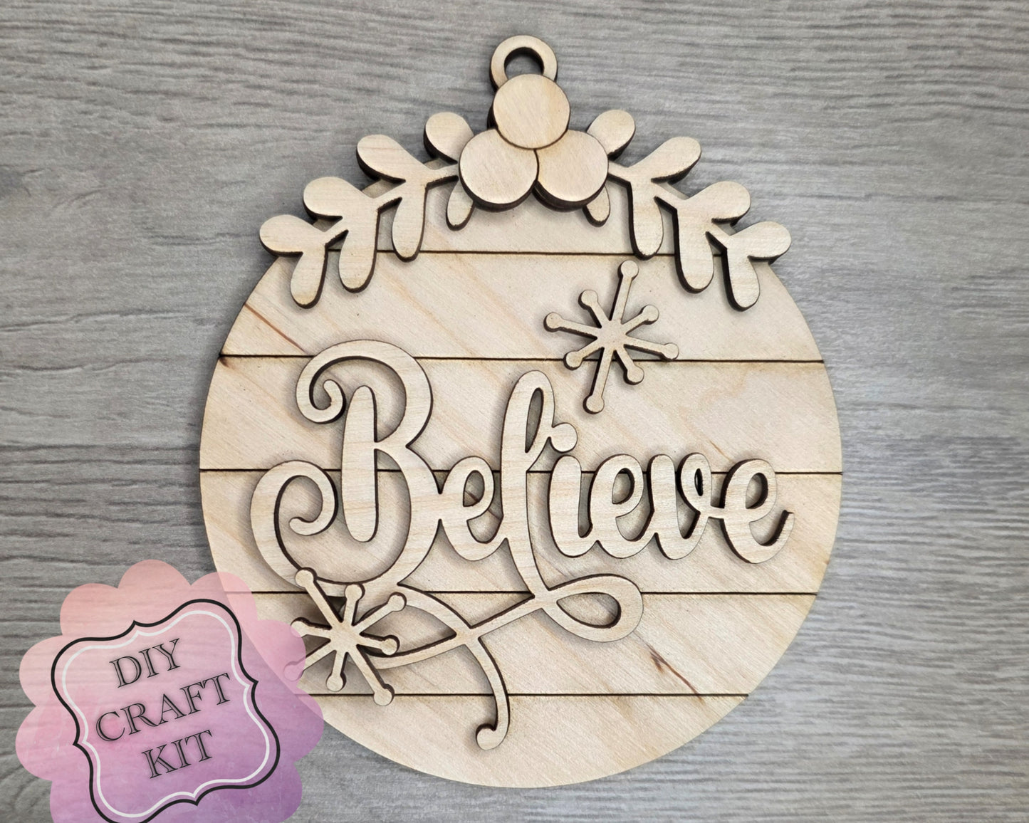 Believe Christmas Ornament | #5325