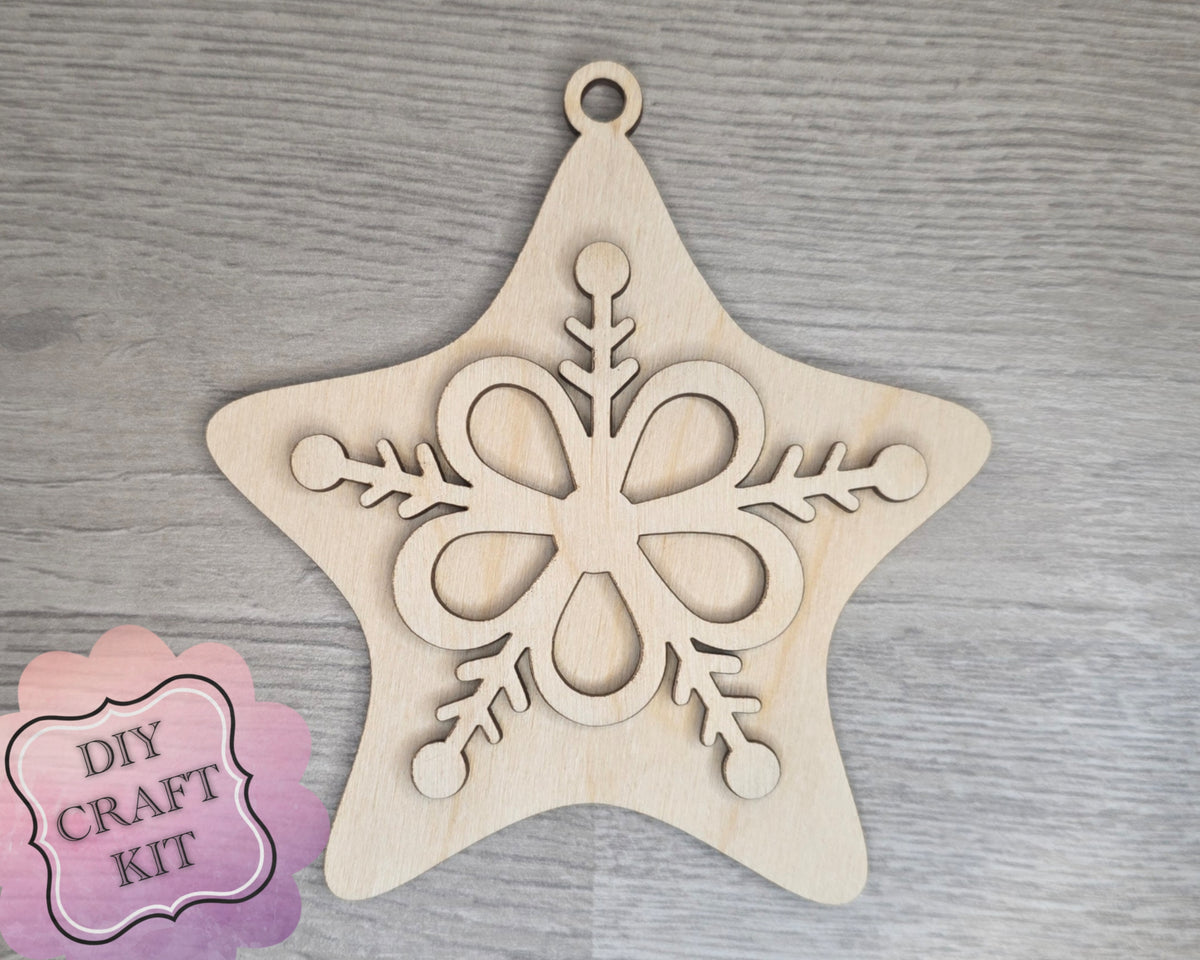 Gingerbread Snowflake Icing Ornament | #5366