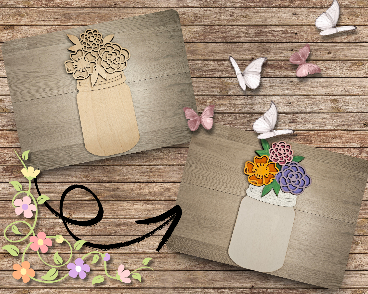 Jar of Spring Flowers | #2746 – Craft Kits 2 Go