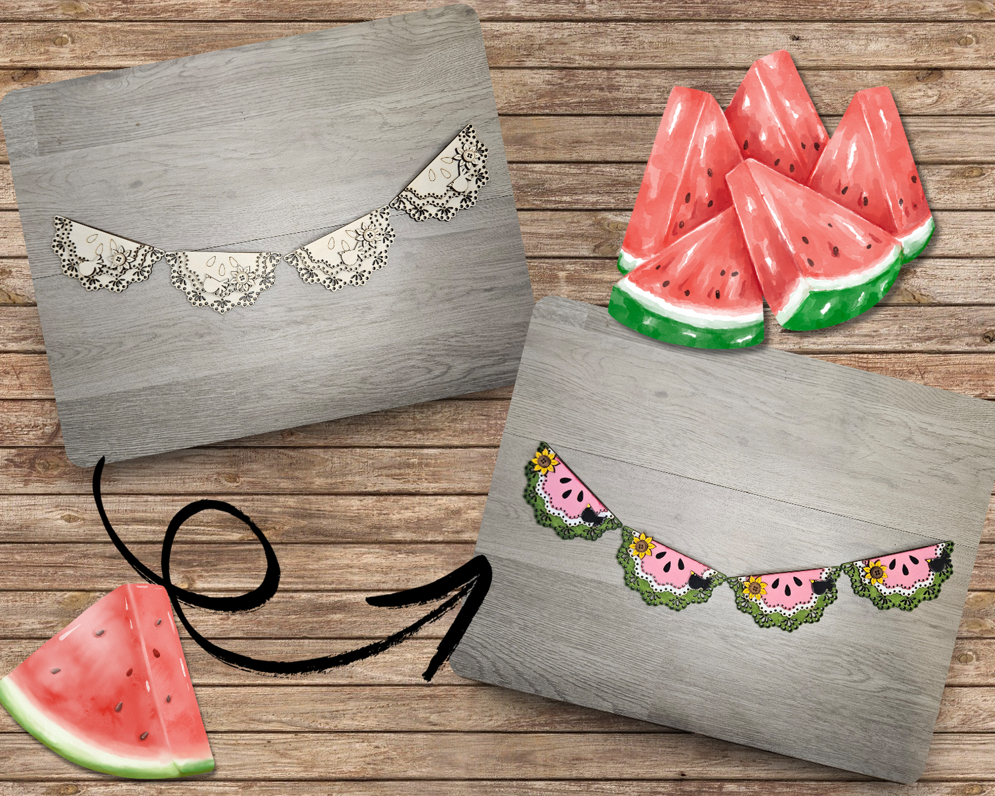 Watermelon Bunting | #4838