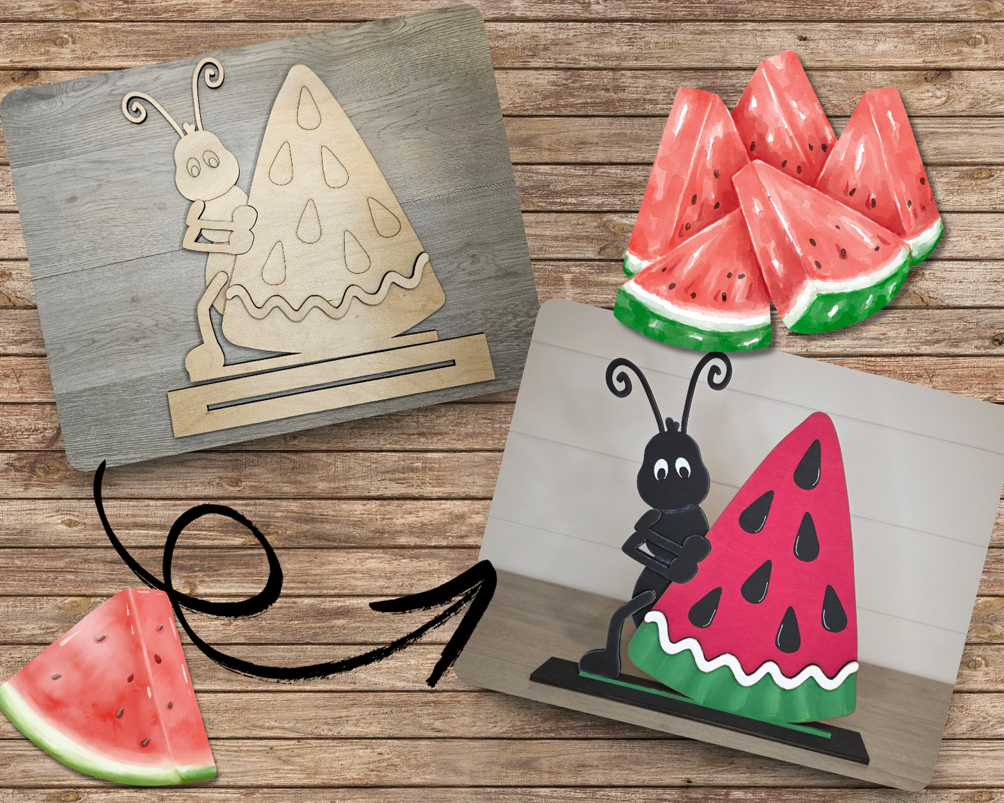 Watermelon Ant Shelf Sitter | #4821