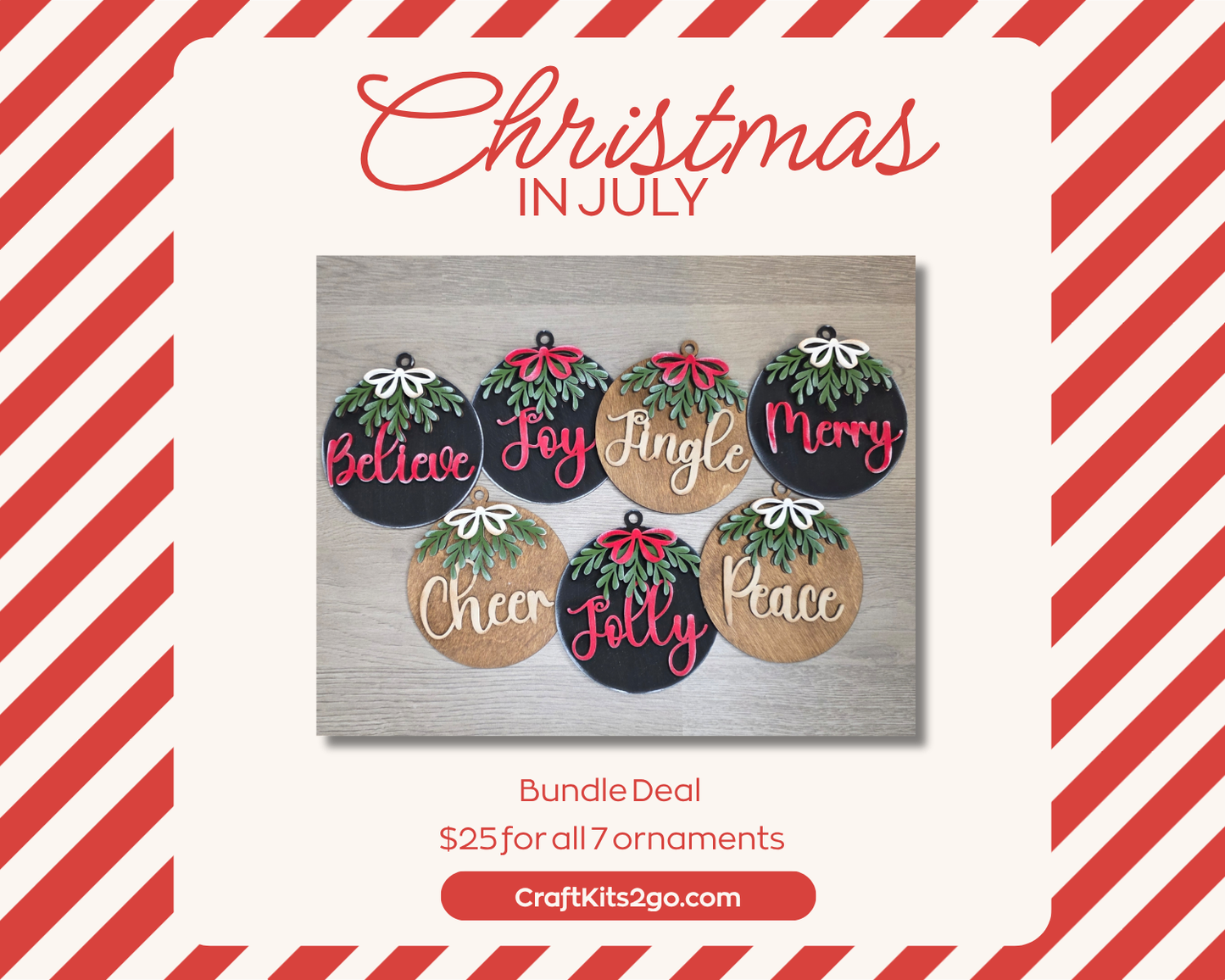 **Christmas in July** Ornament Bundle Deal