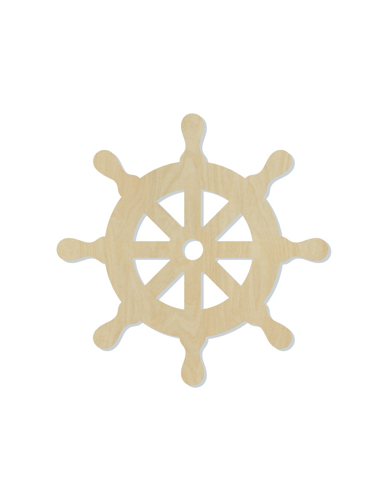 Steering Wheel wood cutout Sail Boat DIY Paint kit Bedroom Decor #2059 - Multiple Sizes Available - Unfinished Wood Cutouts Shapes