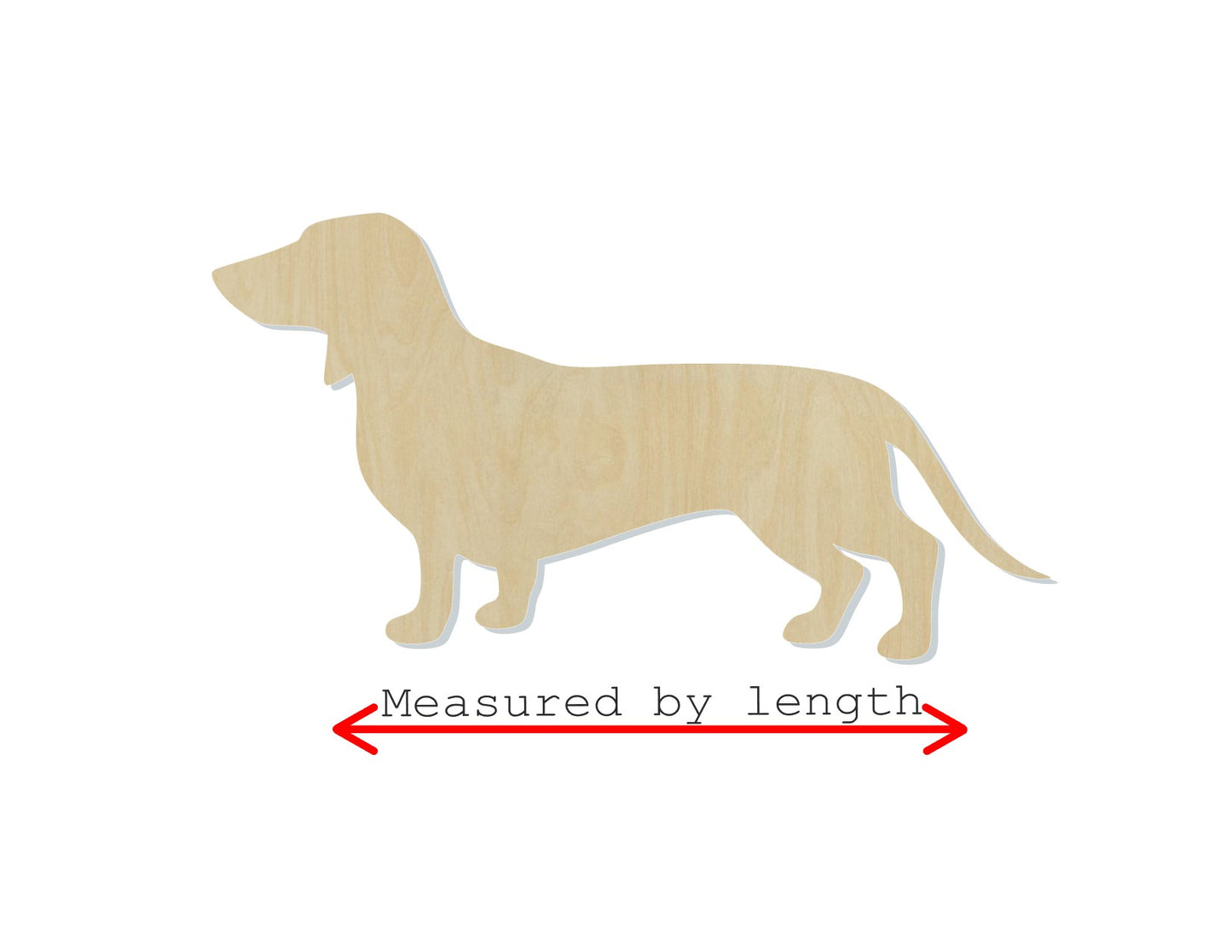 Dachshund Dog blank wood cutouts Mans Best friend Dog cutouts DIY paint kit #1358 - Multiple Sizes Available - Unfinished Cutout Shapes