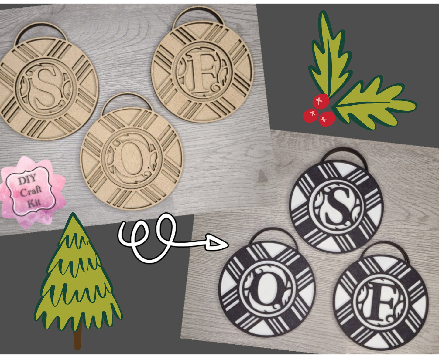 Custom Christmas Ornament | #3036