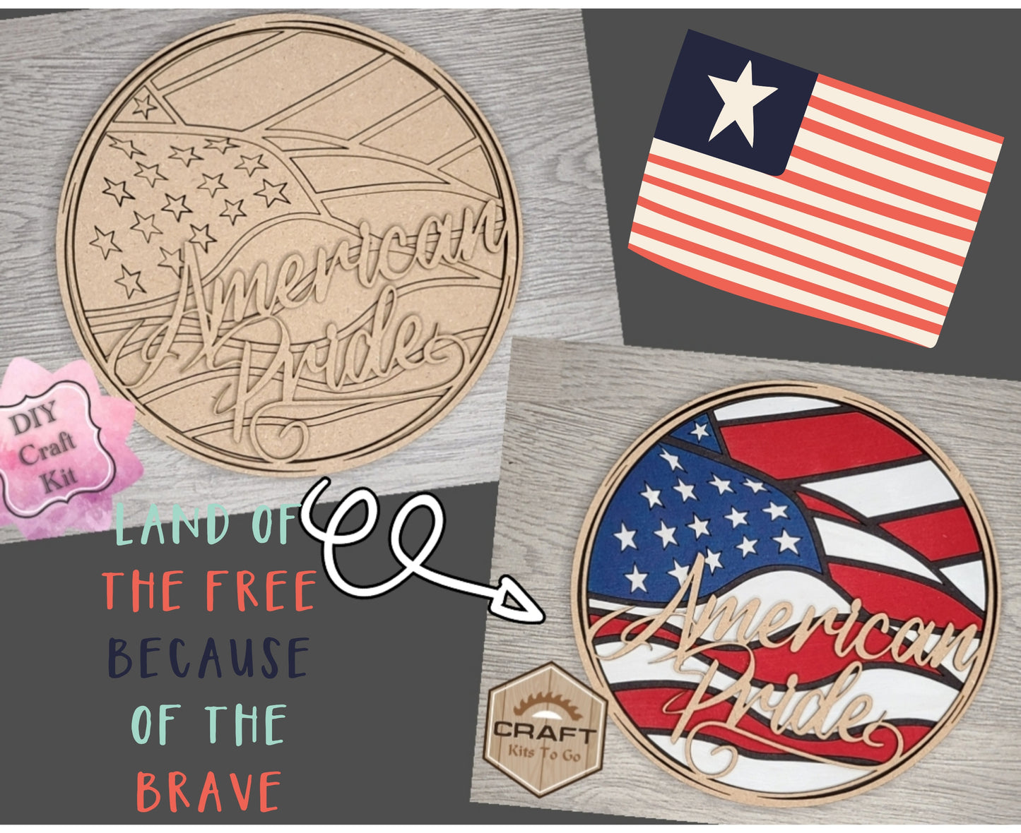 American Flag Decor | #2843