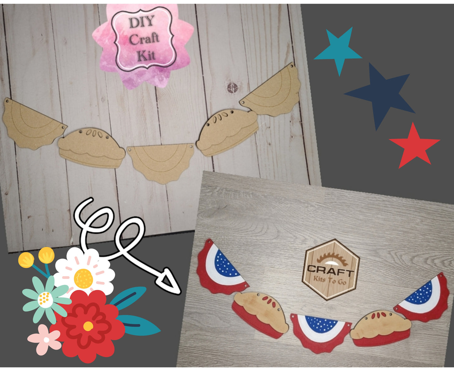 4th of July Bunting | #2638