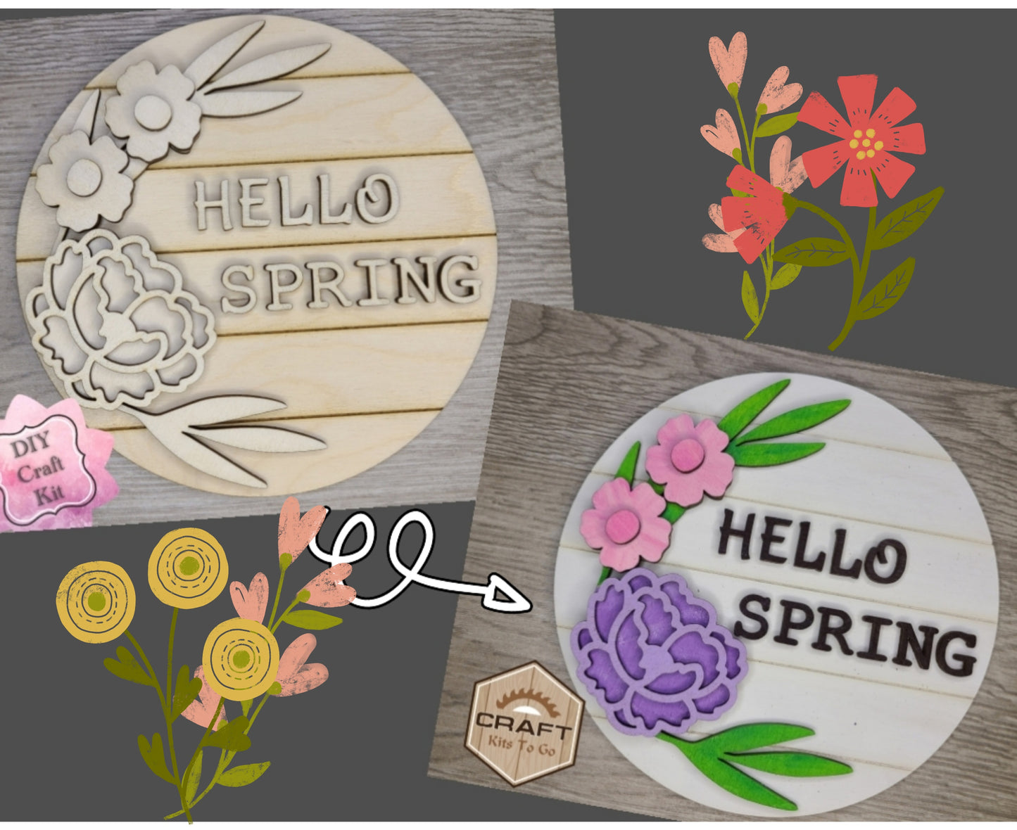 Hello Spring Flowers | #3072