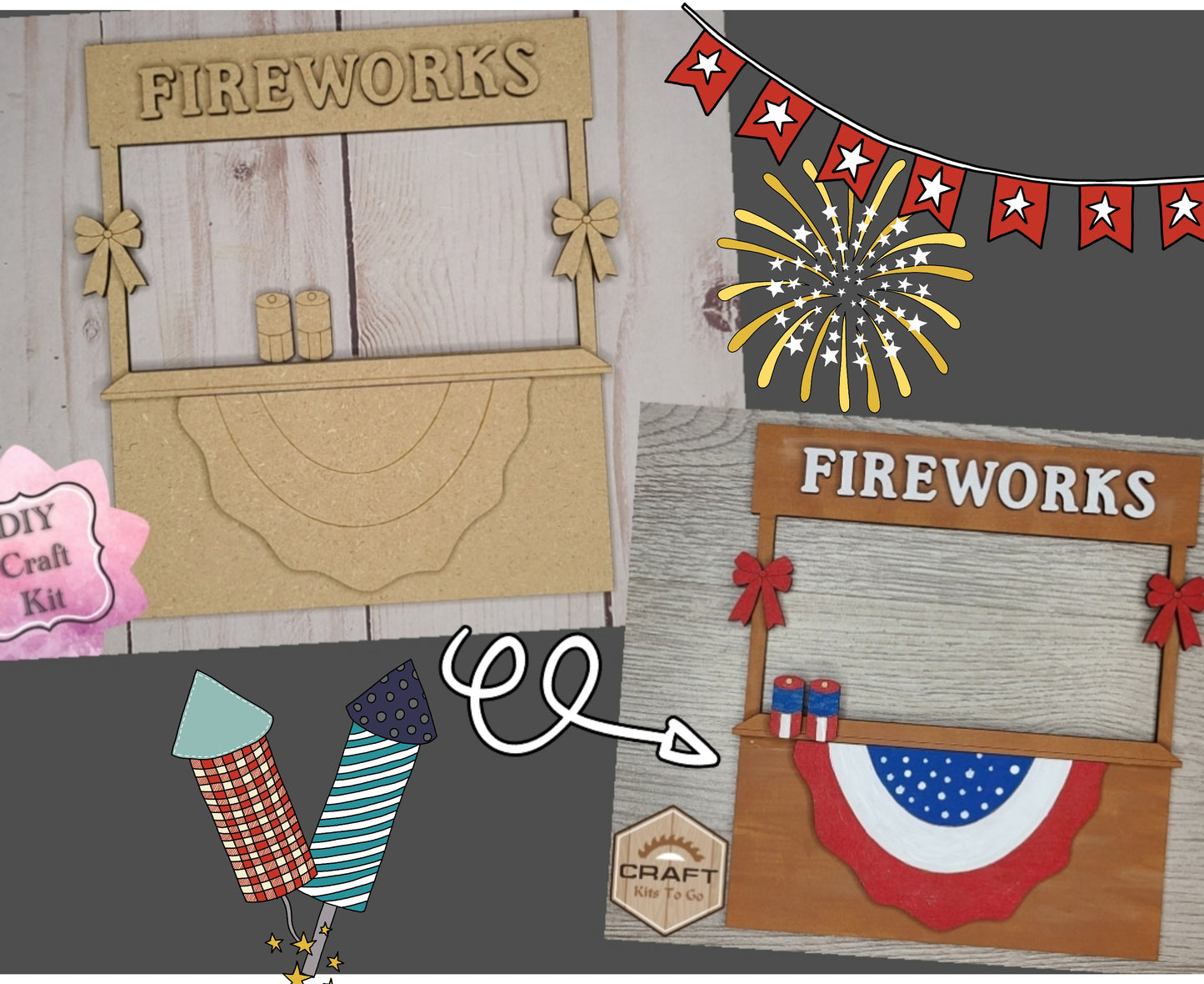 4th of July Firework Stand | #2640