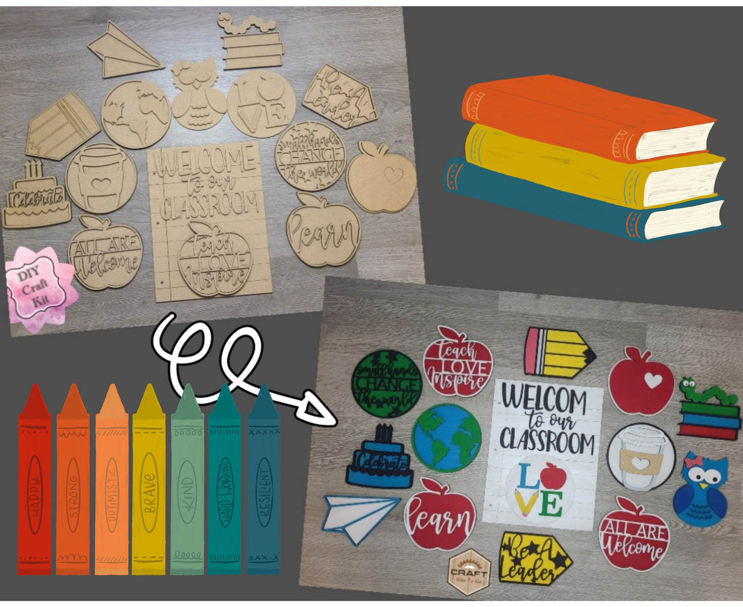 Welcome to our Classroom Interchangeable Sign *BASE KIT* #2983