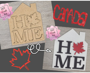 Canada Decor | True North | Canada Sign | Canada Crafts | DIY Craft Kits | Paint Party Supplies | #2940