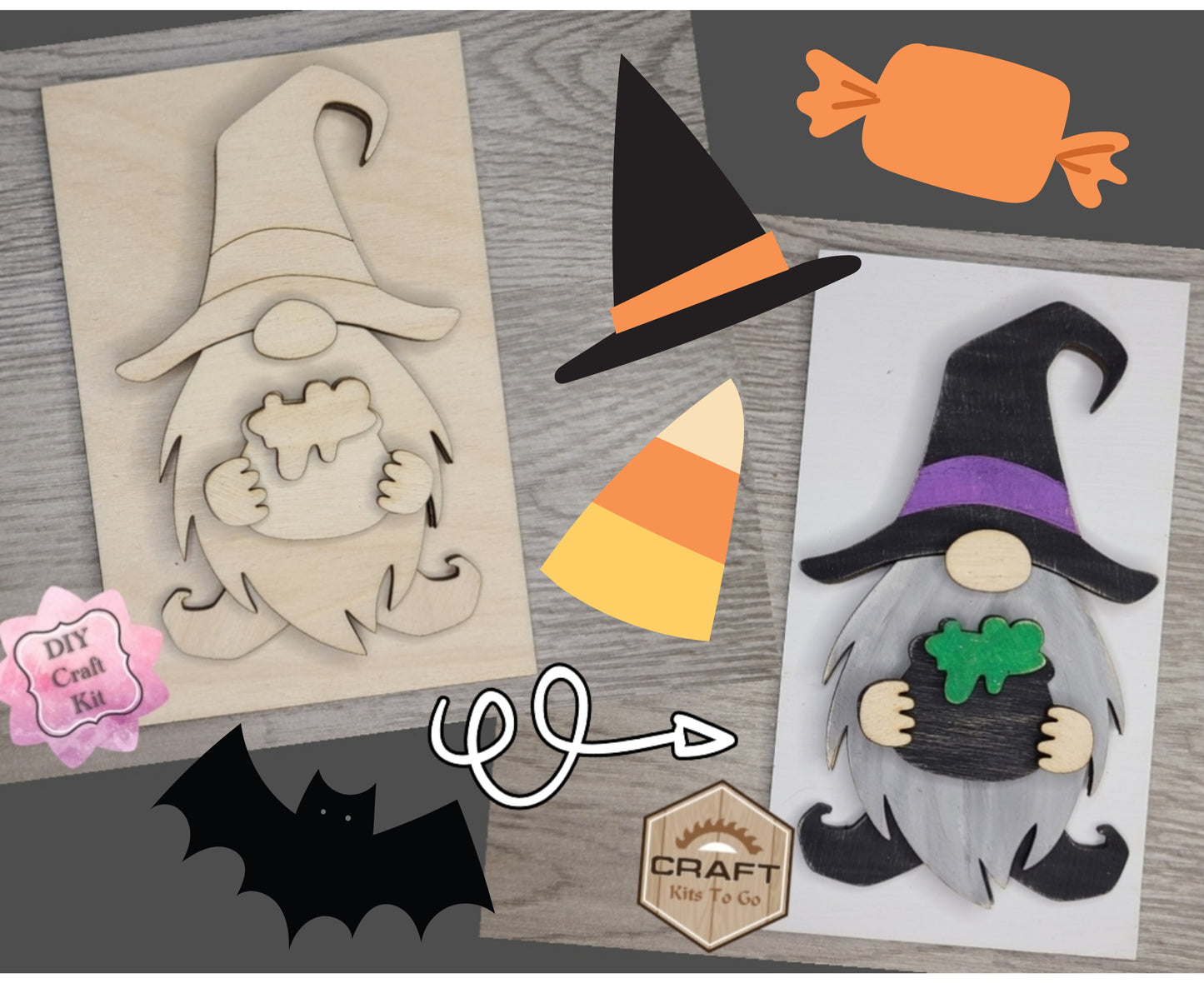 Witch Halloween Gnome | #3276