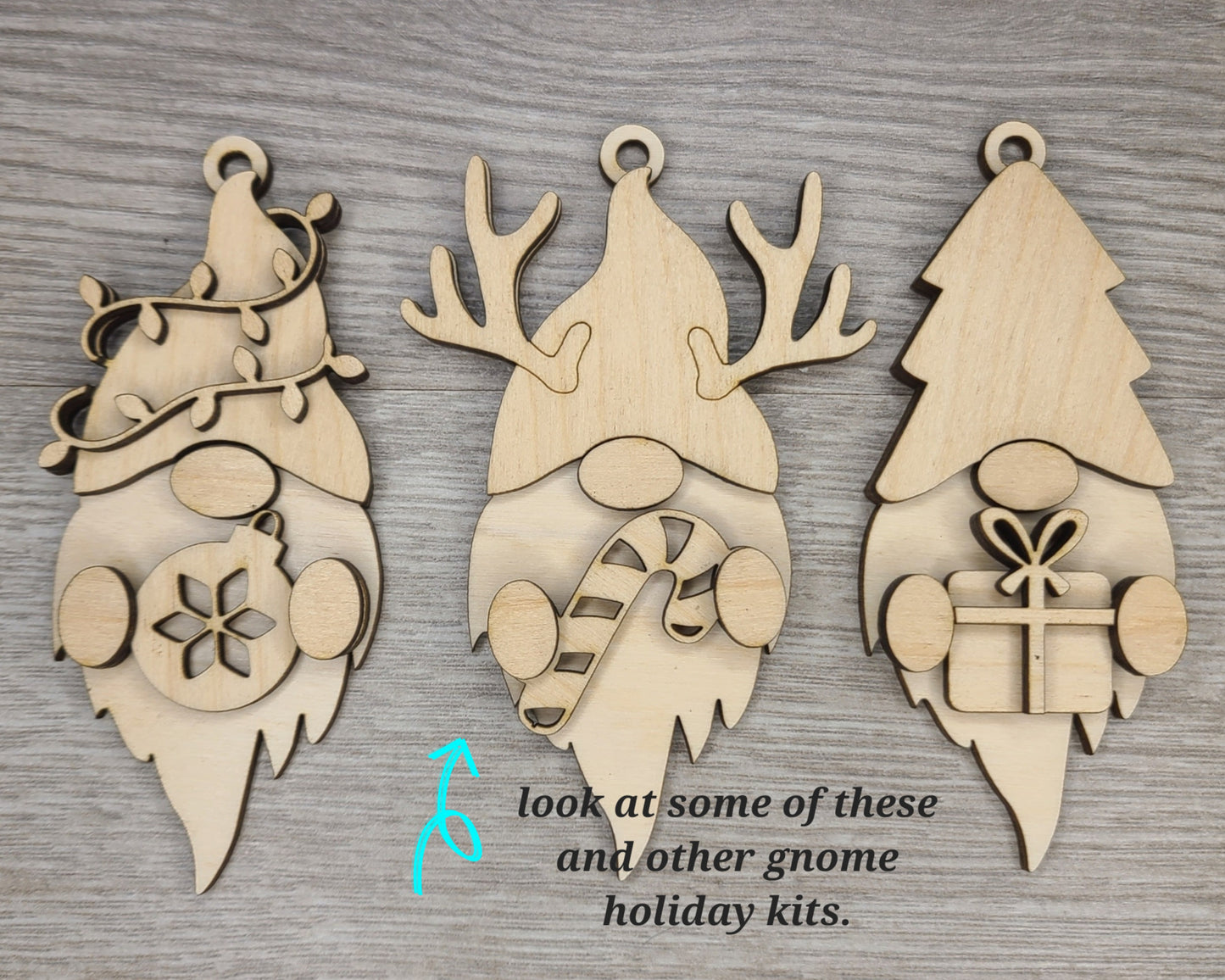 Reindeer Gnome Christmas Ornament | #3336