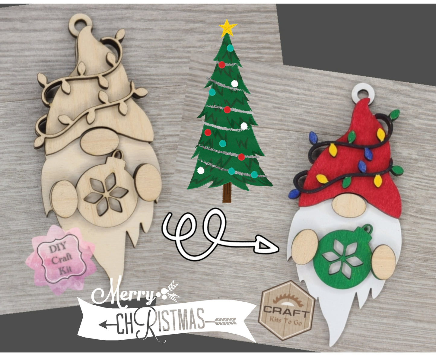 Christmas Gnome Ornament | #3338