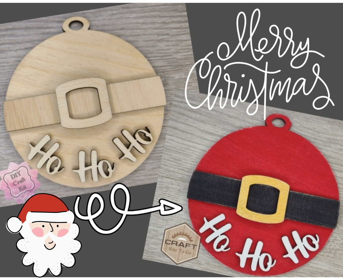 Santa Ornament | #3358