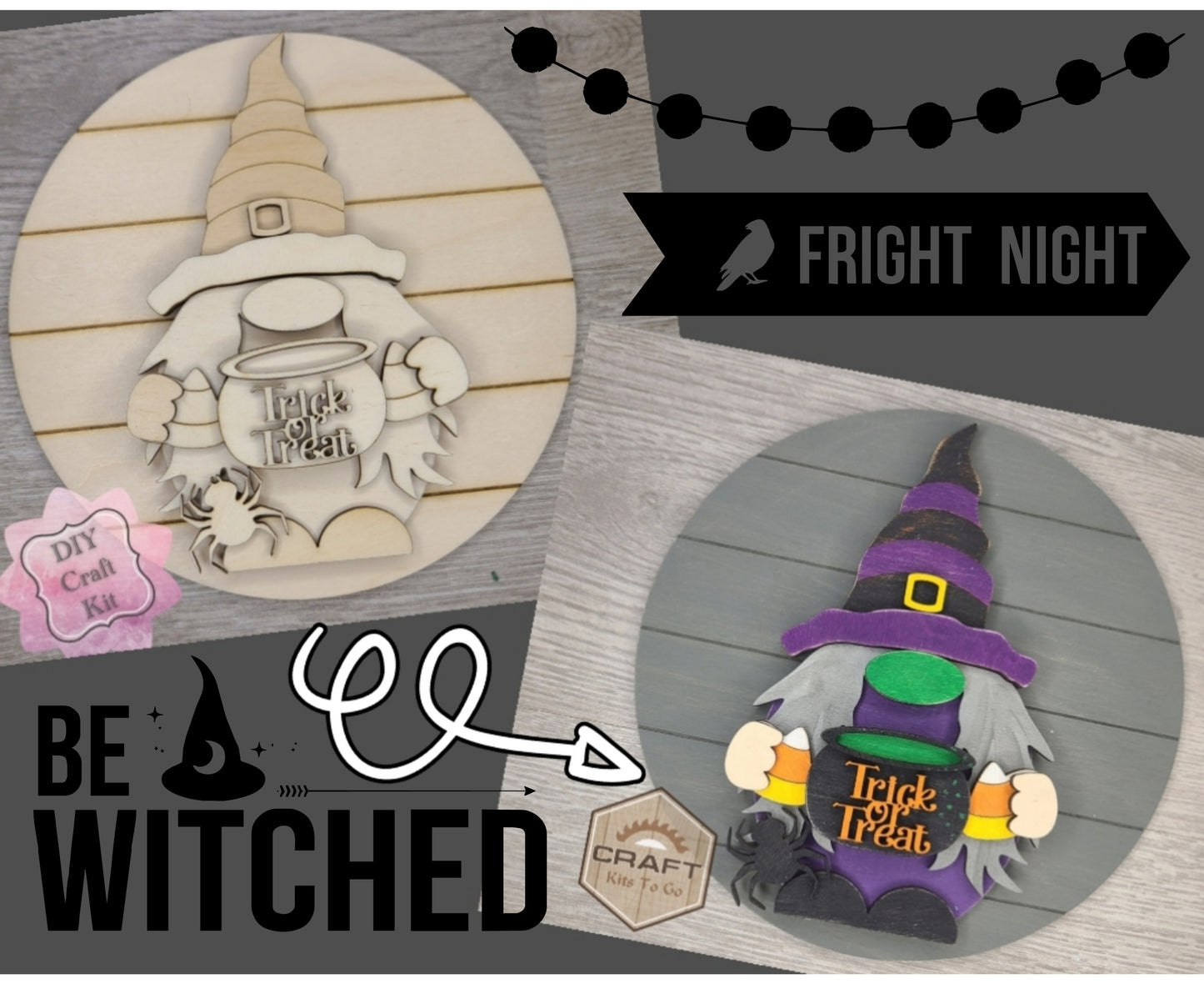 Witch Halloween Gnome | #3364