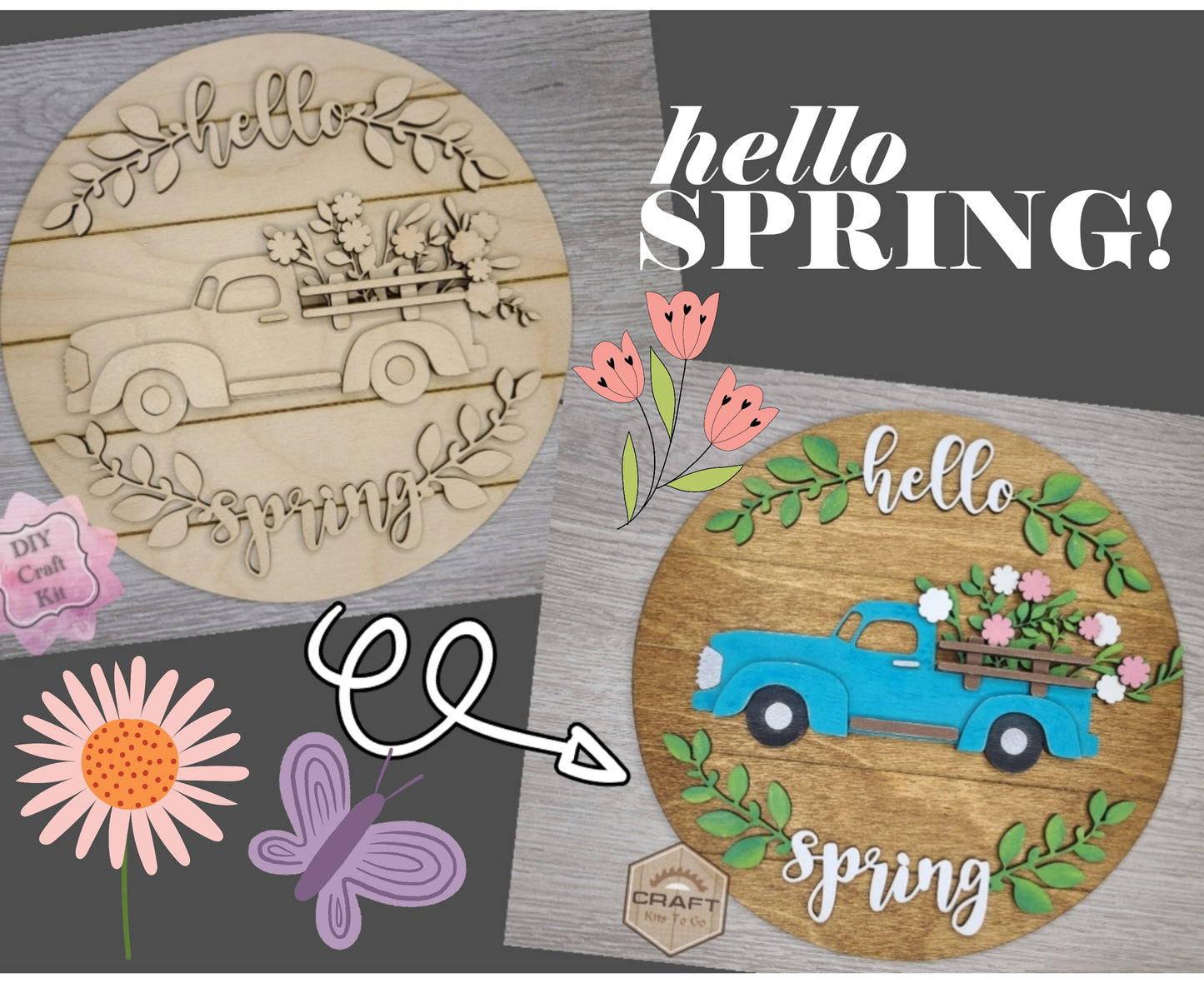 Hello Spring Truck | #3381