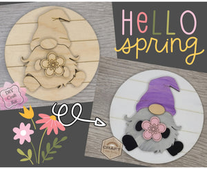 Spring Gnome | Springtime| Spring Crafts | DIY Craft Kits | Paint Party Supplies | #2747