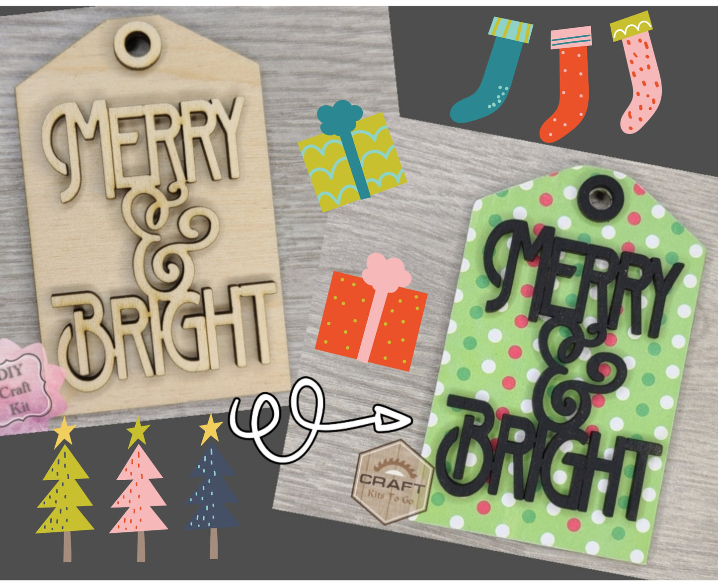 Merry & Bright Tag | #3523