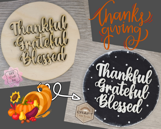 Grateful Thankful Blessed | #3643