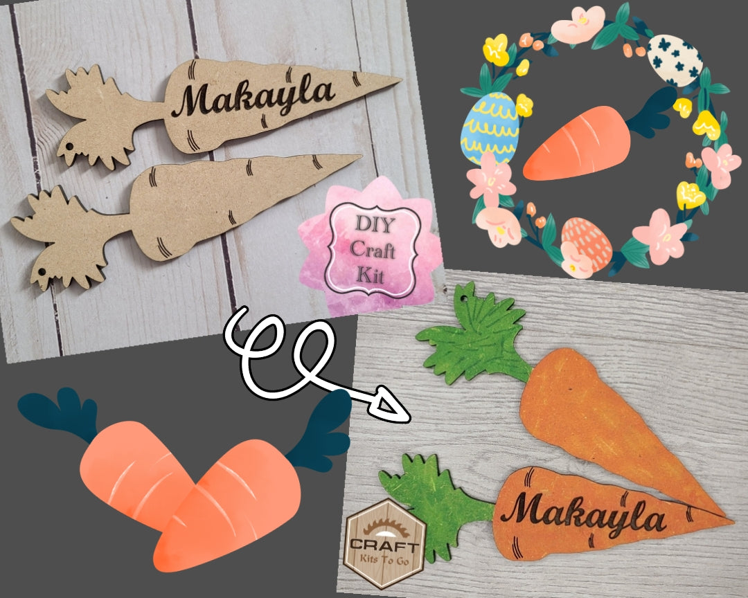 Carrot Easter Basket Tag | #2563