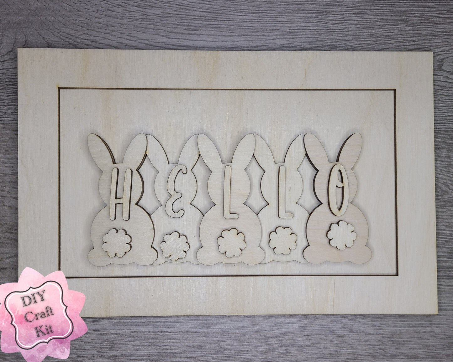 Hello Bunnies Easter Sign | #3083