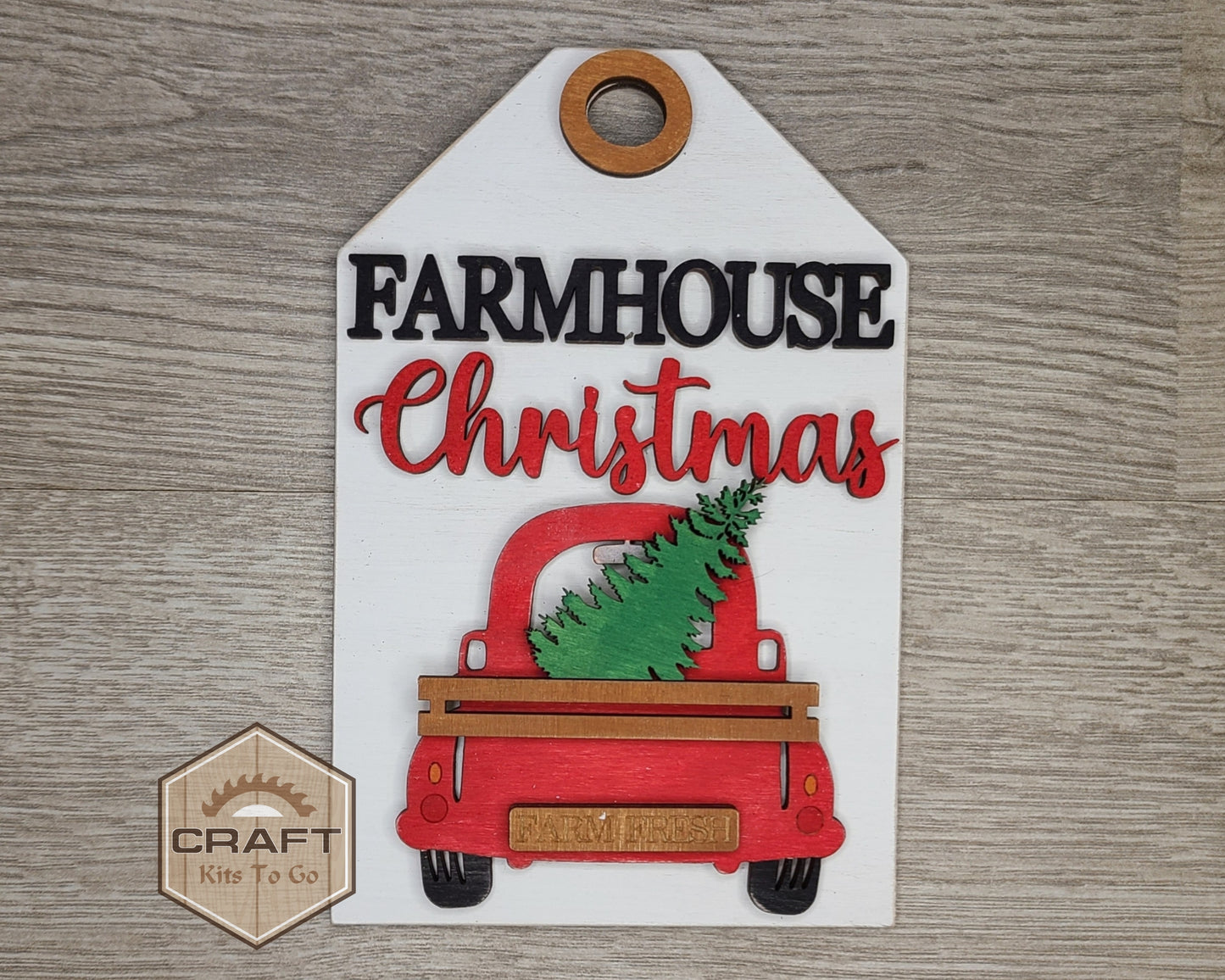Farmhouse Christmas Truck Tag | #5031
