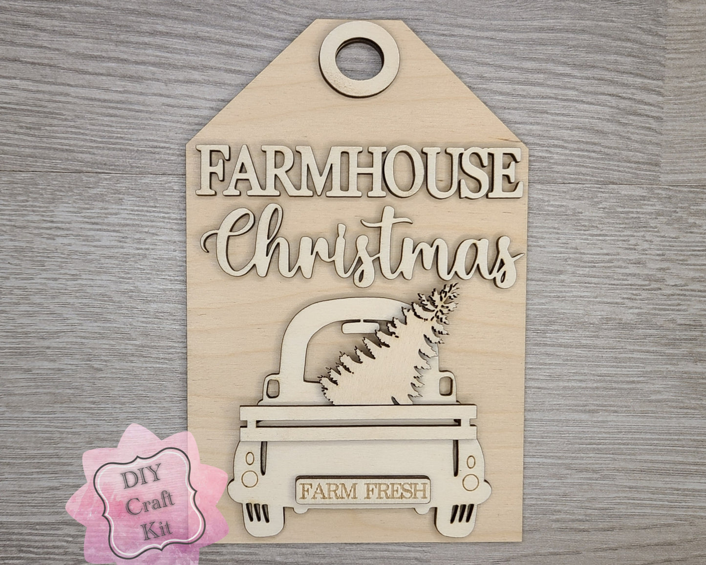 Farmhouse Christmas Truck Tag | #5031