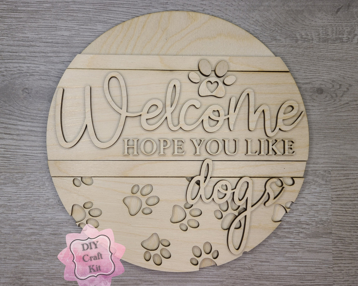 Dog Welcome Sign | #3112